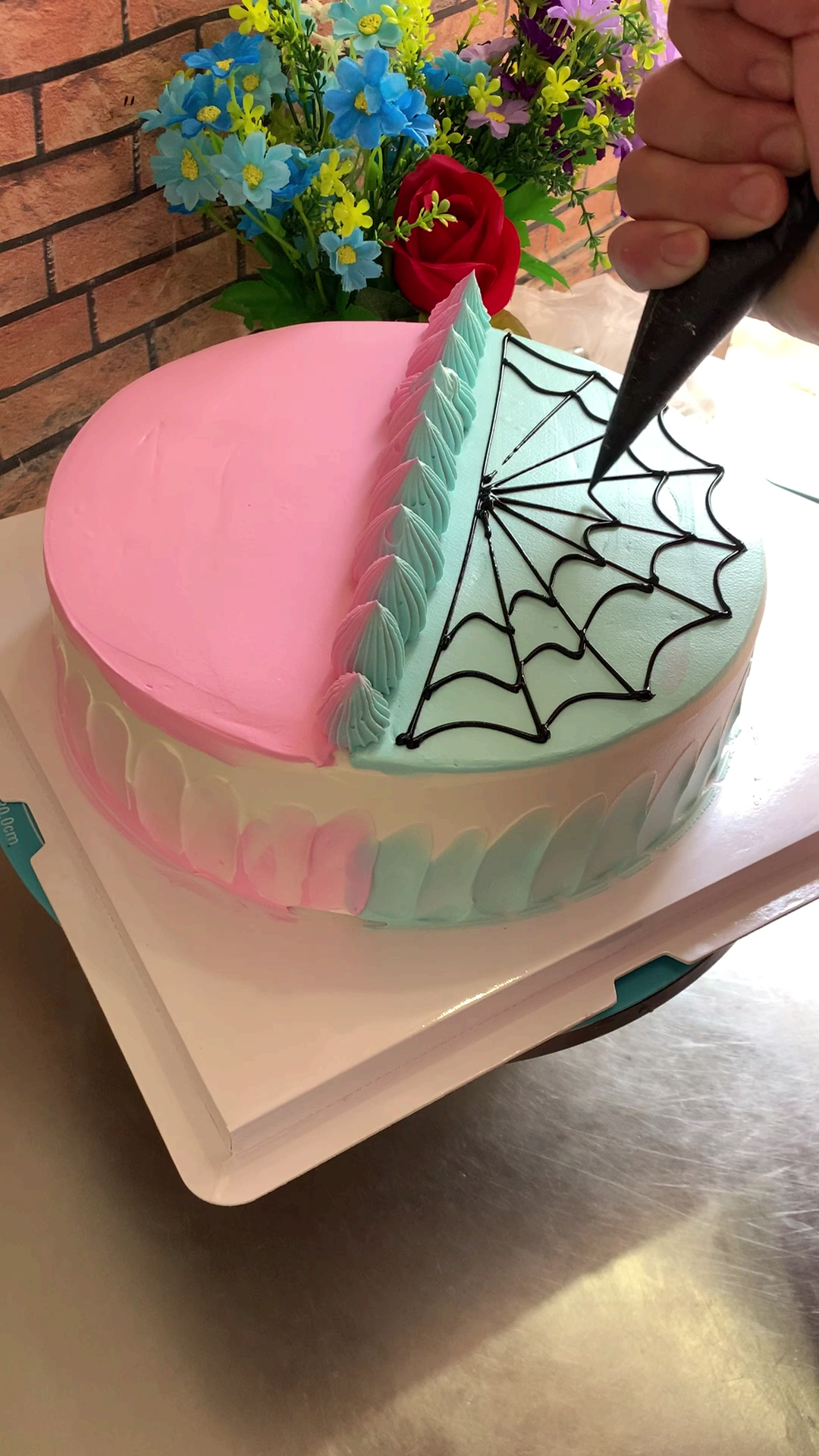 #美食#双面蛋糕这样做