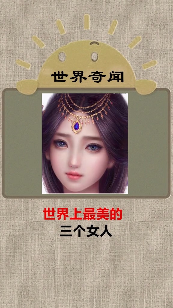 #奇闻异事#世界上最美的三个女人,竟然没有一个是中国的