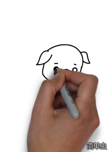 #简笔画#小猪简笔画的画法