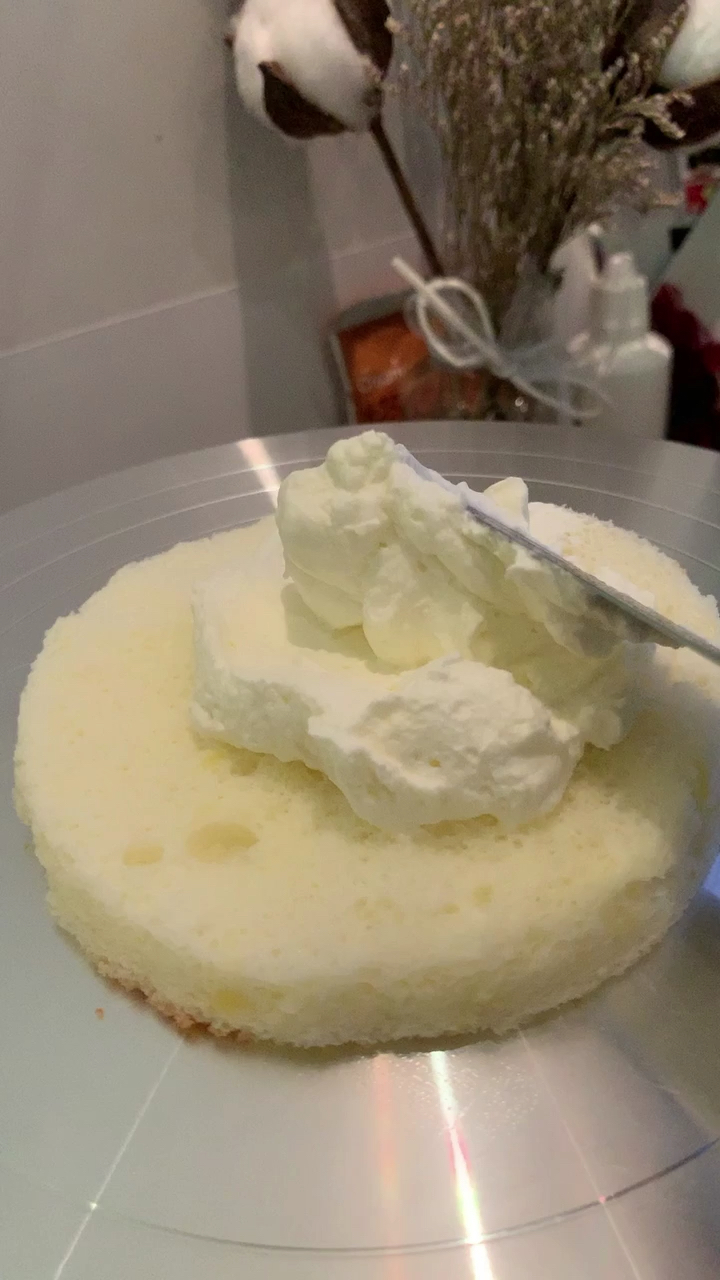 四寸水果蛋糕制作过程