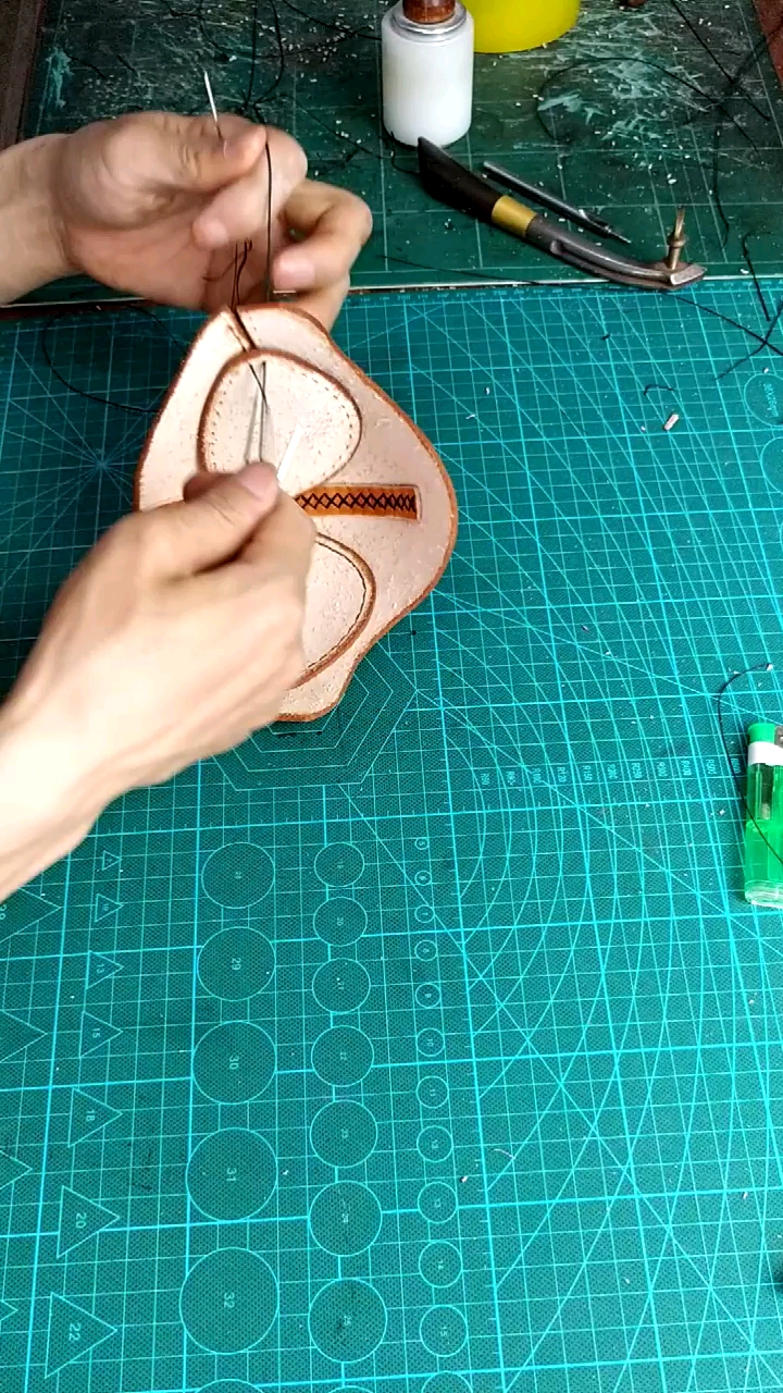 #我爱乐队的夏天#蒸汽朋克面具手缝