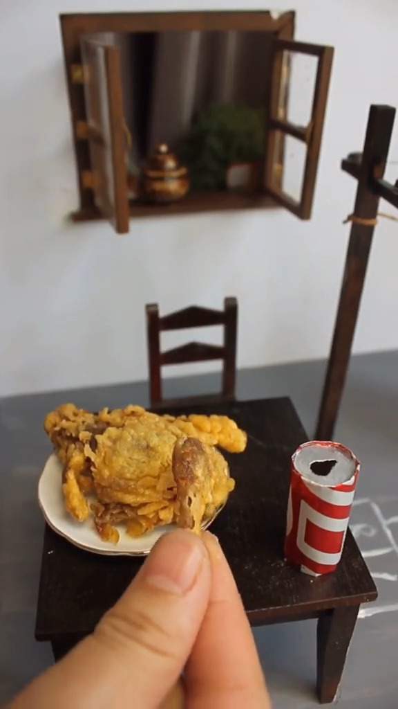 迷你版炸鸡,太可爱了