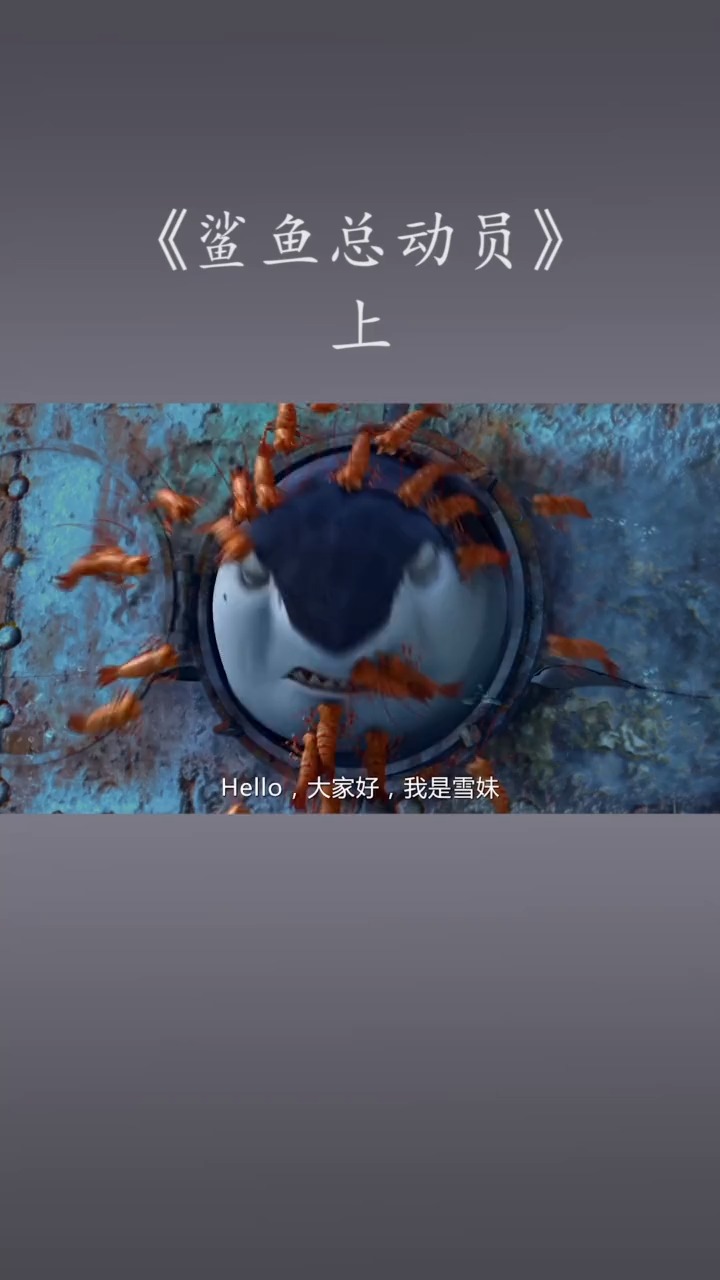 #好看电影#小鲨鱼心地善良,只吃素不吃鱼,这可把鲨鱼老爸急坏了【上】