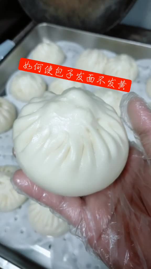 面皮比例:一斤面粉,三克酵母,4克泡打粉。馒头改良剂2克,白糖15克。水适量。