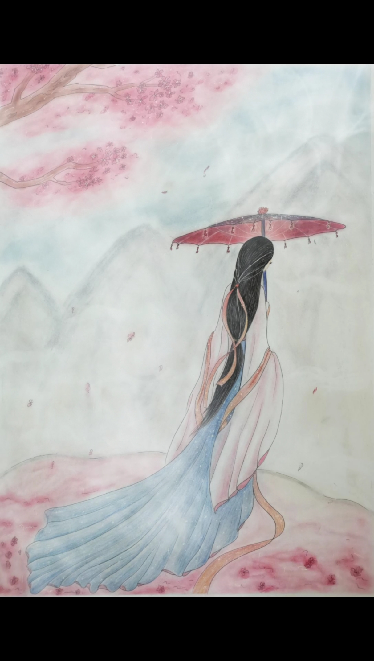 接上一个视频,一幅意境画,为图中女子取名——沐颜