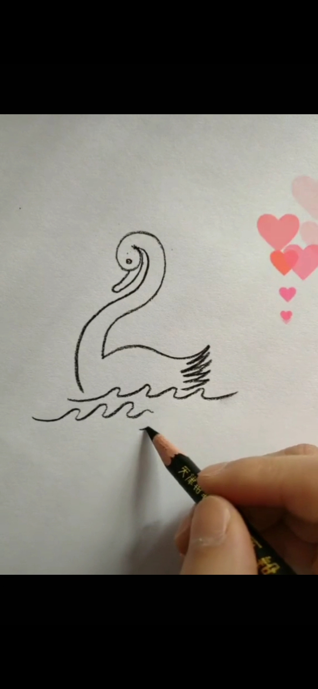 一起画超简单的小鹅