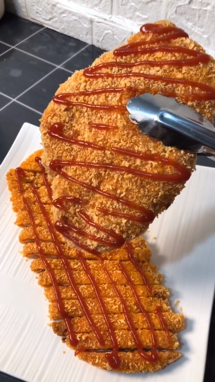 #自制家庭美食#黄金脆皮鸡排好吃