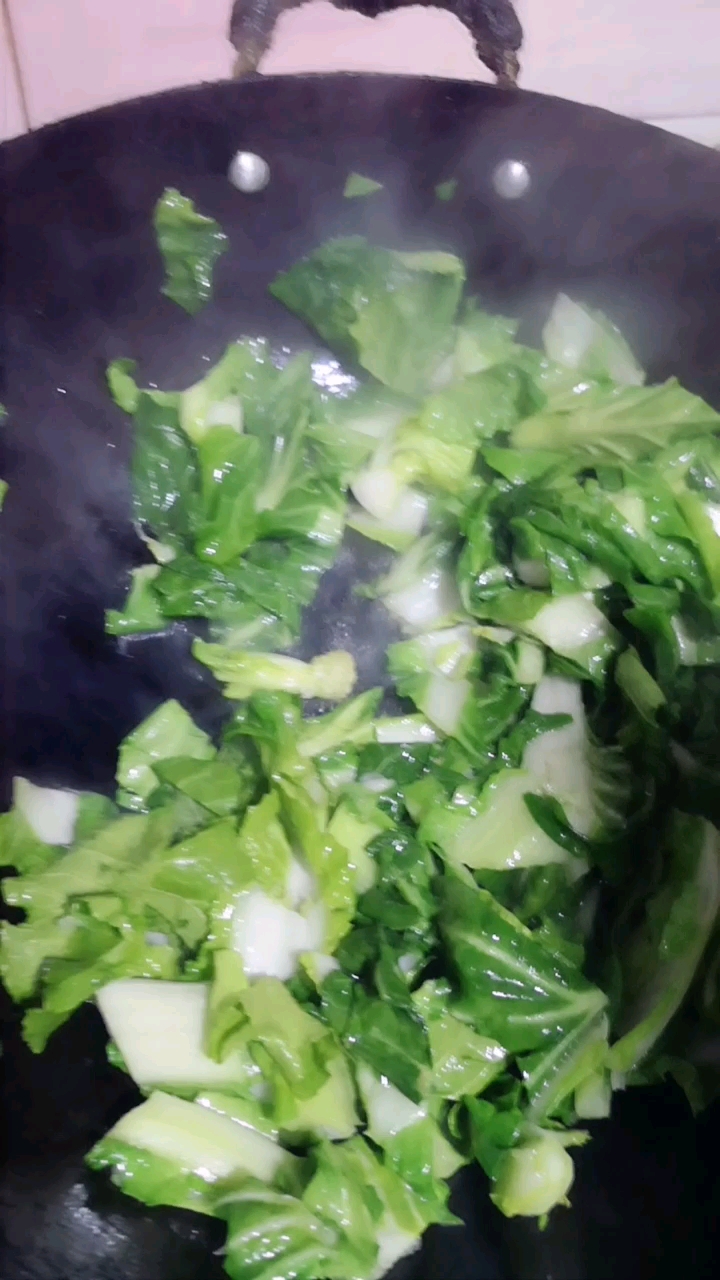 清炒小白菜,喜欢吃吗?