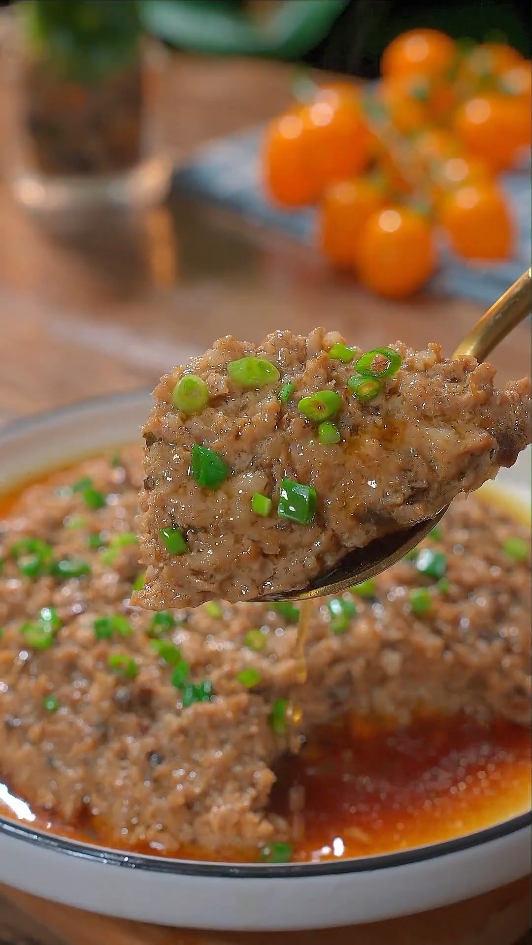 #美食#鲜嫩入味的广式蒸肉饼,简单好吃又下饭