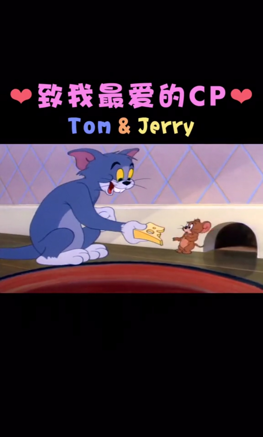 #猫和老鼠 致我最爱的CP,汤姆和杰瑞 #动漫