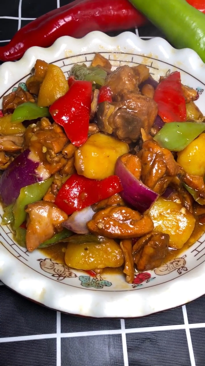 #美食中国#大盘鸡这样做让你吃不够