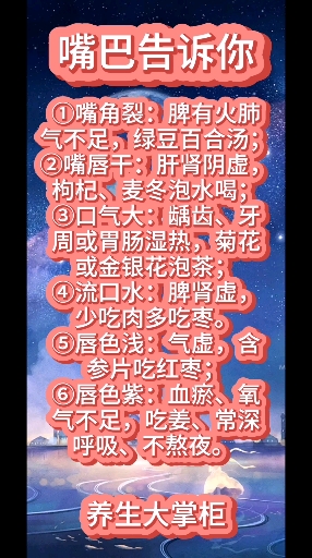 嘴巴告诉你