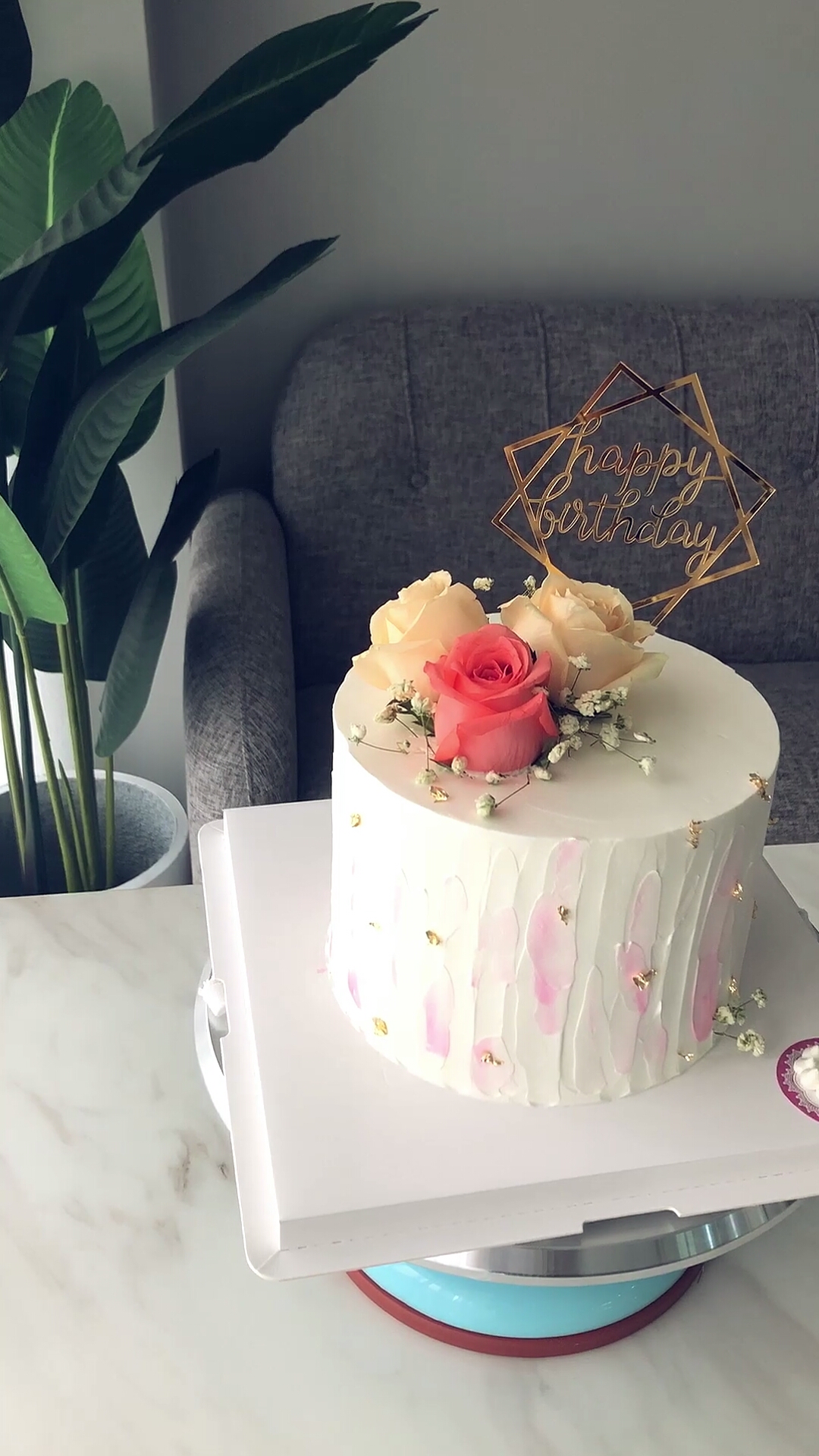 #生日蛋糕#挑战制作1000款蛋糕,这是第34款。