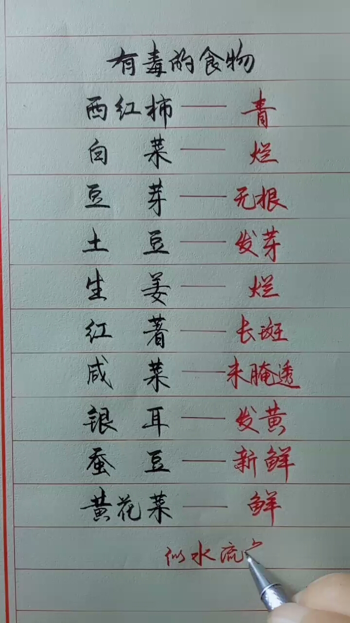 这些食物有毒,千万别吃!