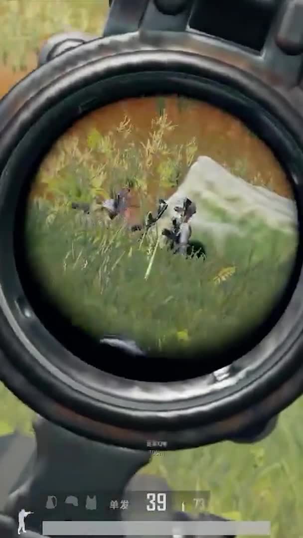 绝地求生草丛里发现俩小子谈恋爱,照当全收,