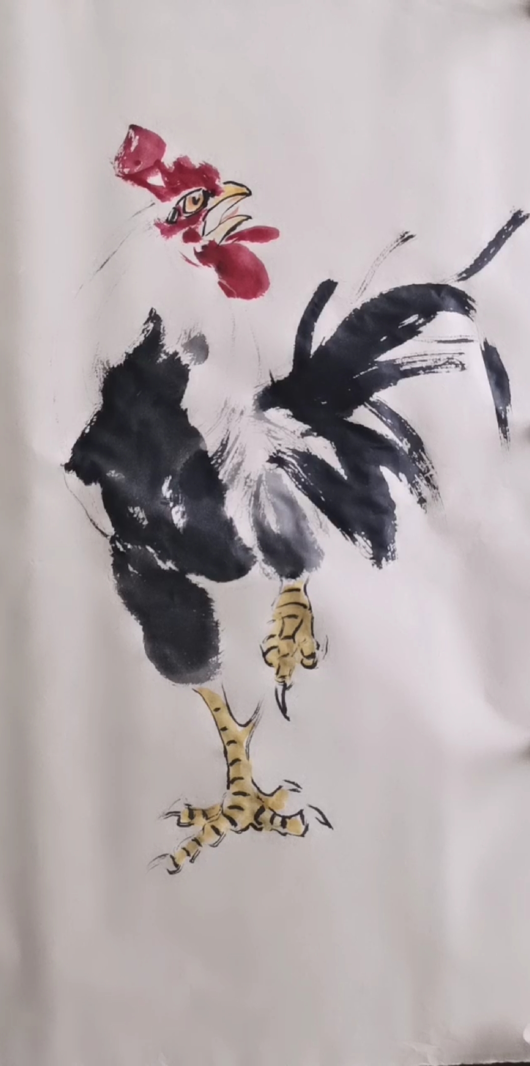 写意公鸡画法完整视频