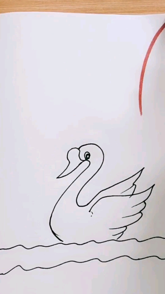 #简笔画#大白鹅,我们一起来画一画