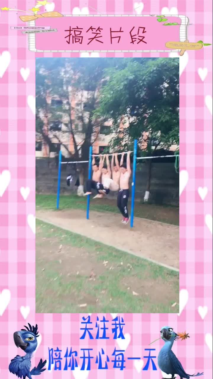 一群肌肉男在练腹肌,这腹肌就像搓衣板,,搞笑段子