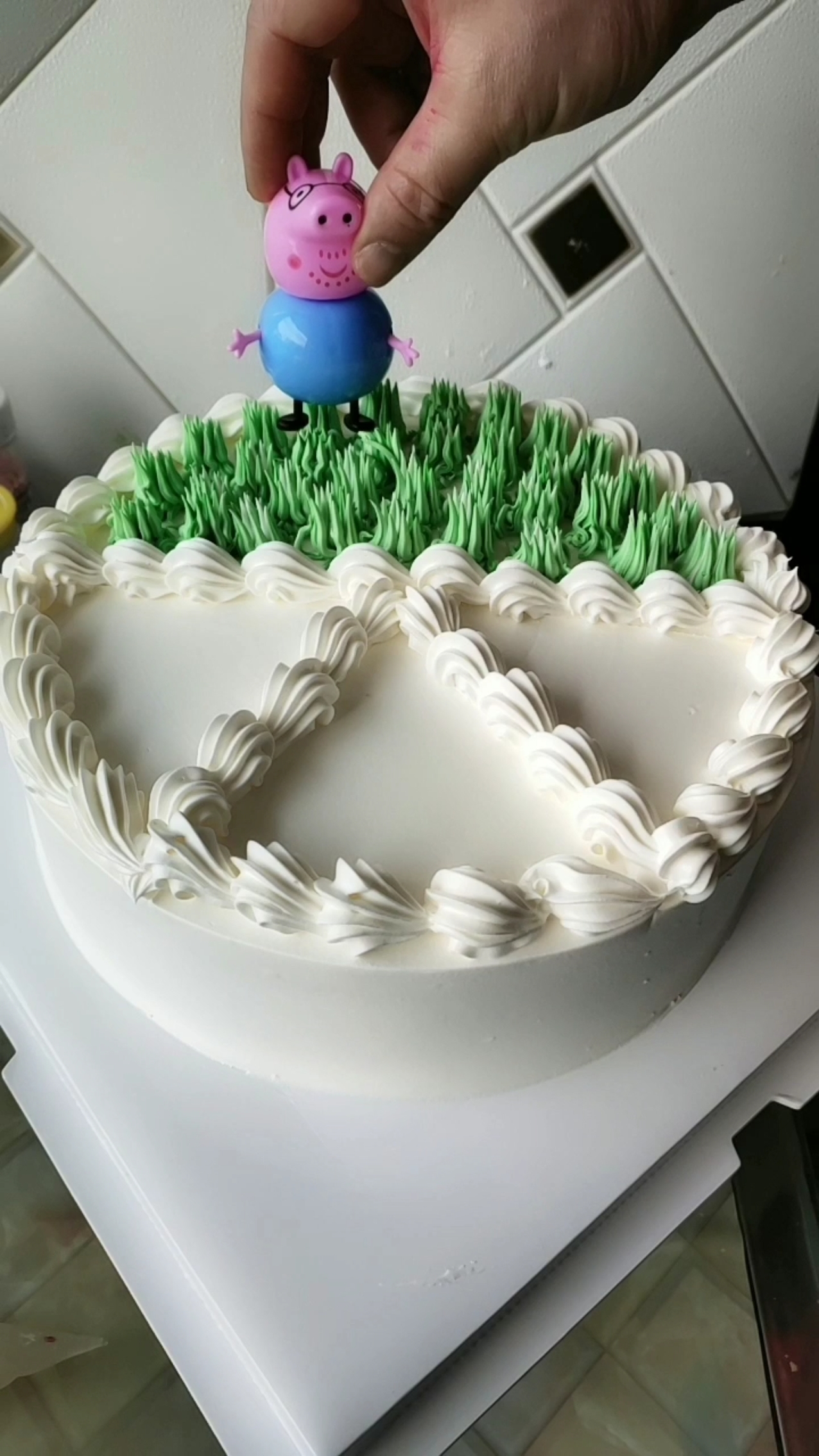 #生日蛋糕#小猪佩奇蛋糕制作