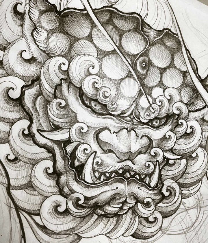 #你喜欢的样子我都有#传统金典纹身手稿分享#纹身#杭州大唐纹身