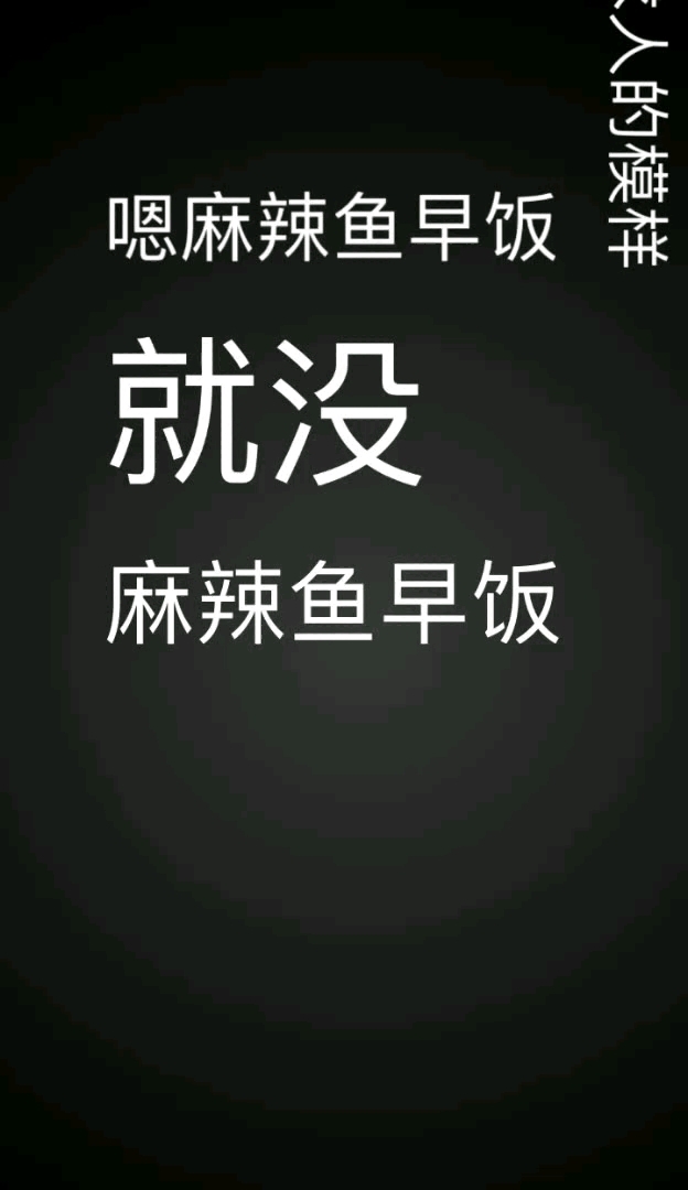 嗯麻辣鱼早饭菲。就没。麻辣鱼早饭
