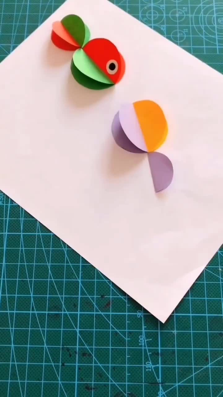 立体手工彩色金鱼,让小朋友的脑洞大开