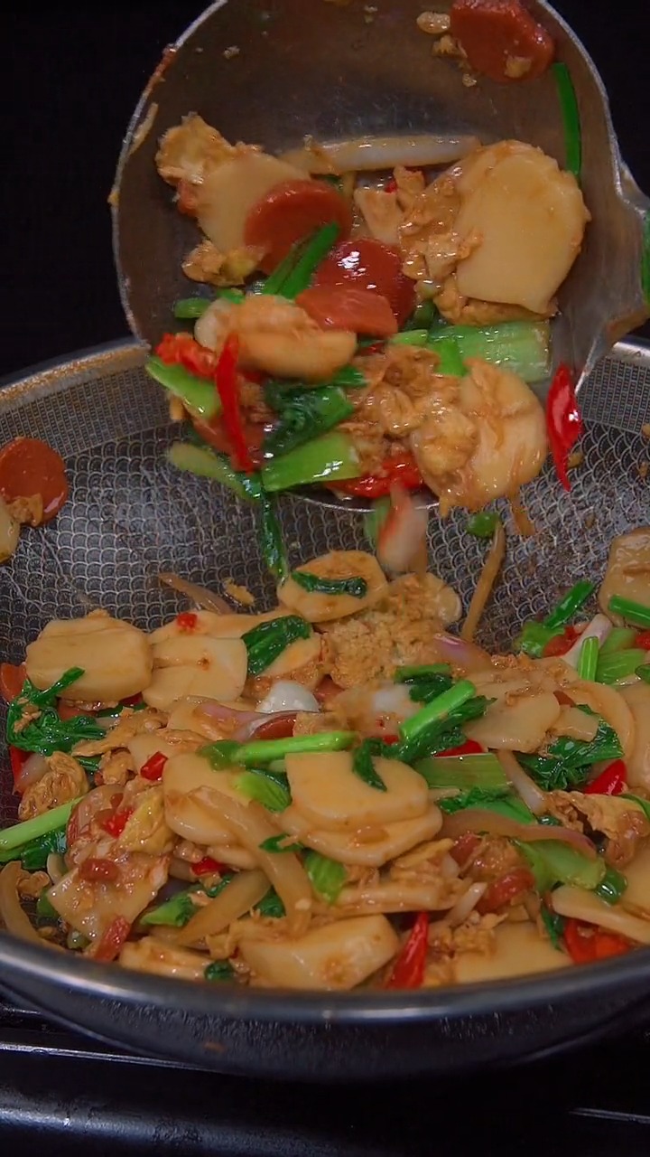 #美食#懒得做饭可以试试这道炒年糕,做法简单