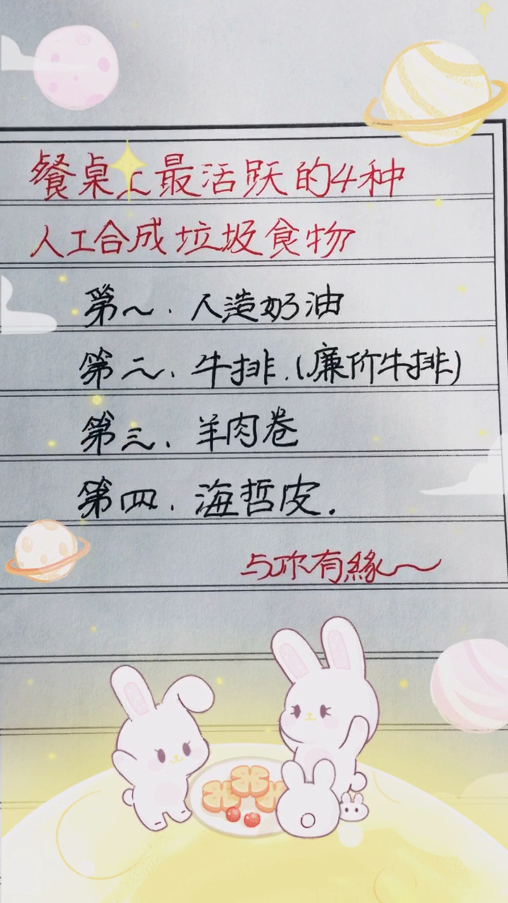#可爱玉兔#最新的人造食物