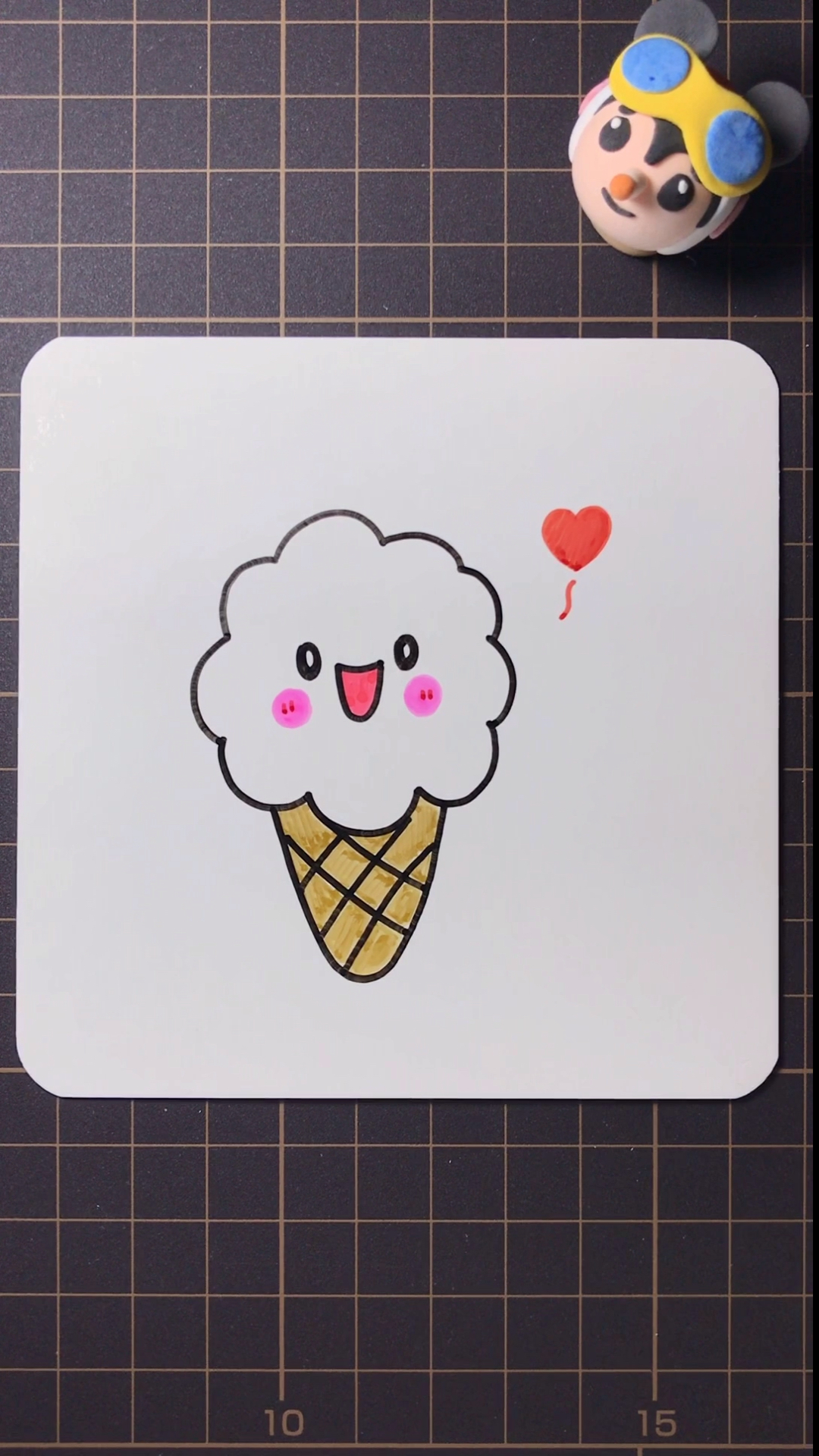 #简笔画#非常简单的冰淇淋简笔画