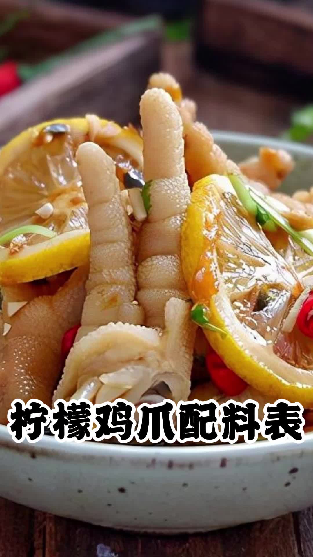 柠檬鸡爪的正确做法,治愈全年的没胃口