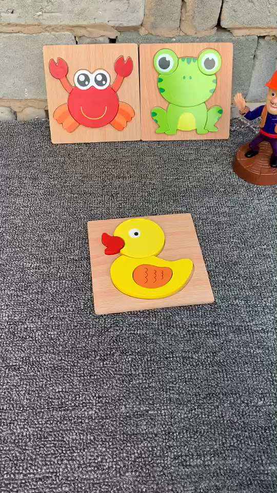 小鸭子立体拼图。