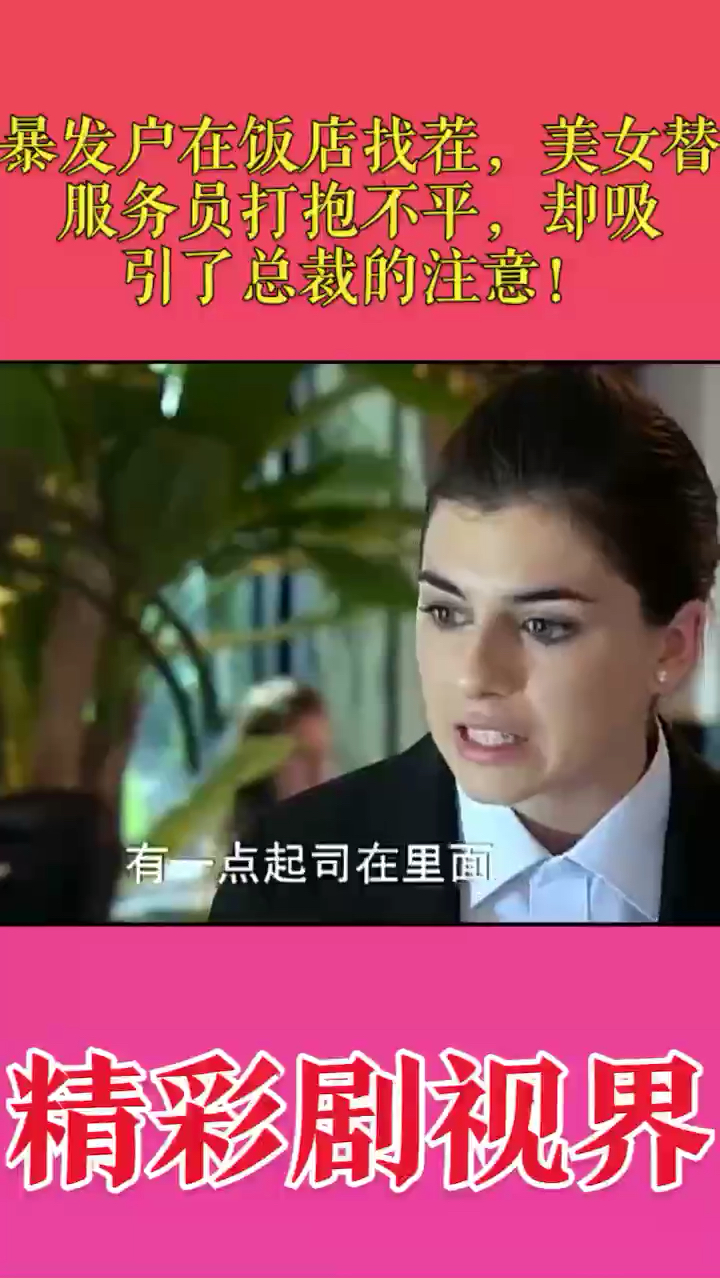 暴发户在饭店找茬,美女替 服务员打抱不平,却吸 引了总裁的注意!