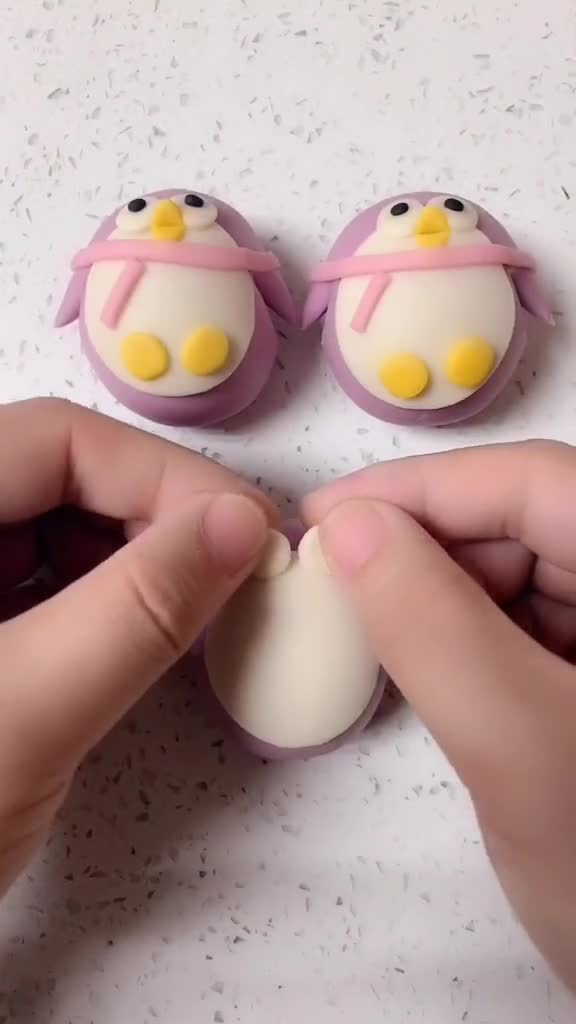 QQ企鹅馒头,你学会了嘛!动动小手做起来吧!,果蔬卡通包培训