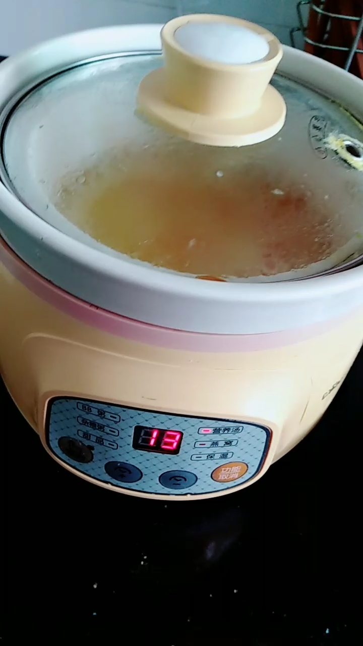 养胃南瓜+小黄米粥。