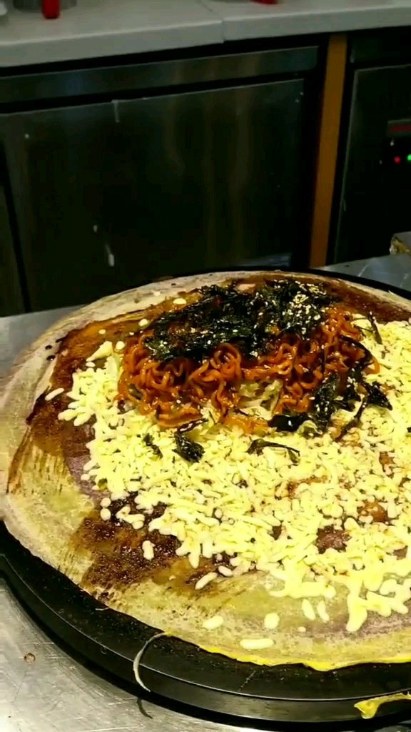 芝士煎饼果子,土洋结合好吃