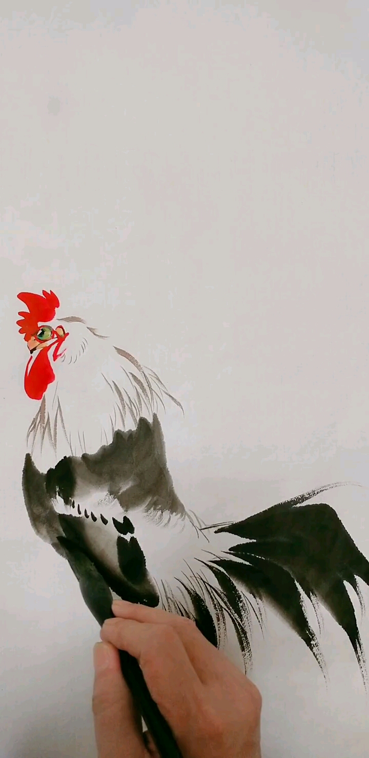 #我要上热门#雄赳赳的大公鸡怎么画呢