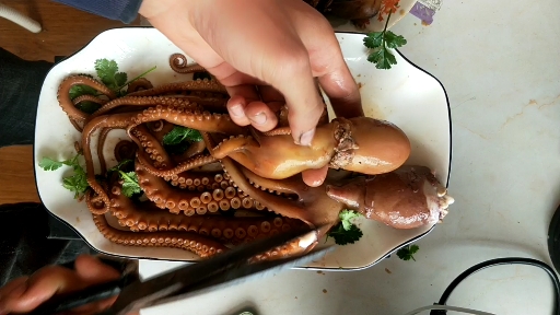 #家乡特色美食#解剖八爪鱼