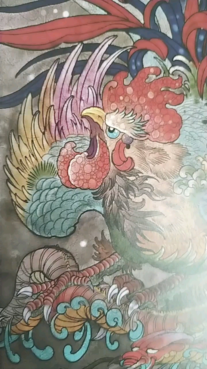 纹身手稿之雄鸡