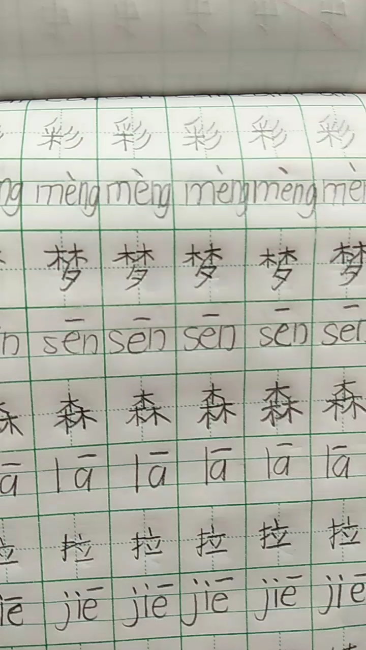 二年级的生字,写的怎么样?