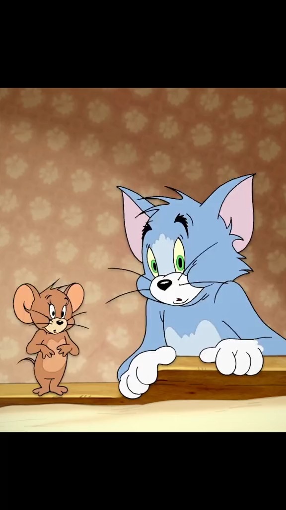 我只想和你在一起 #猫和老鼠 #动画 #壁纸 #治愈