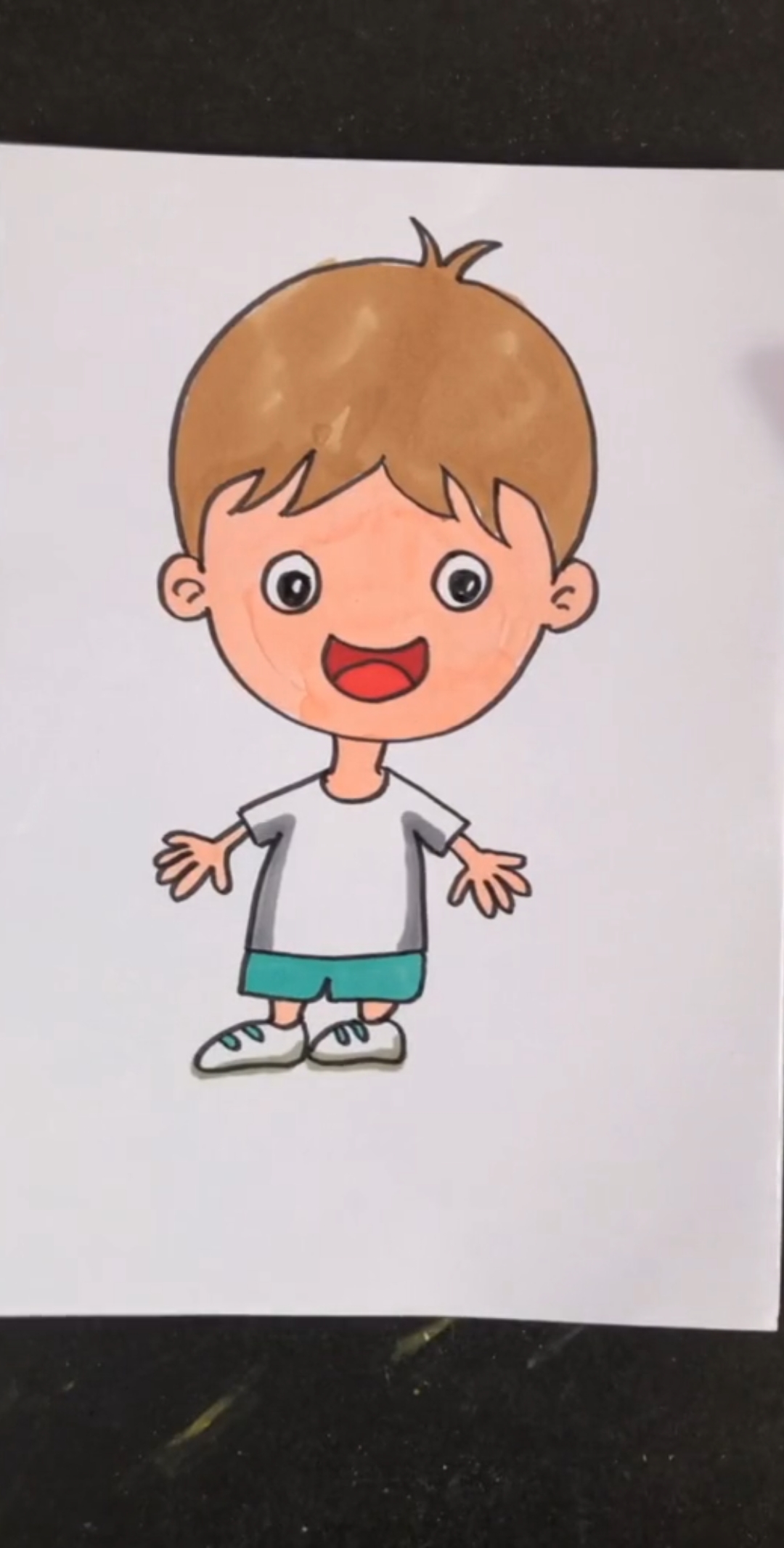 小男孩简笔画