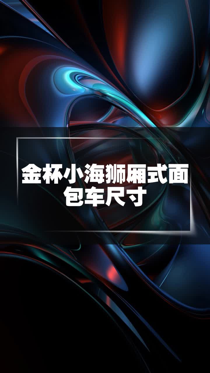 金杯小海狮厢式面包车尺寸