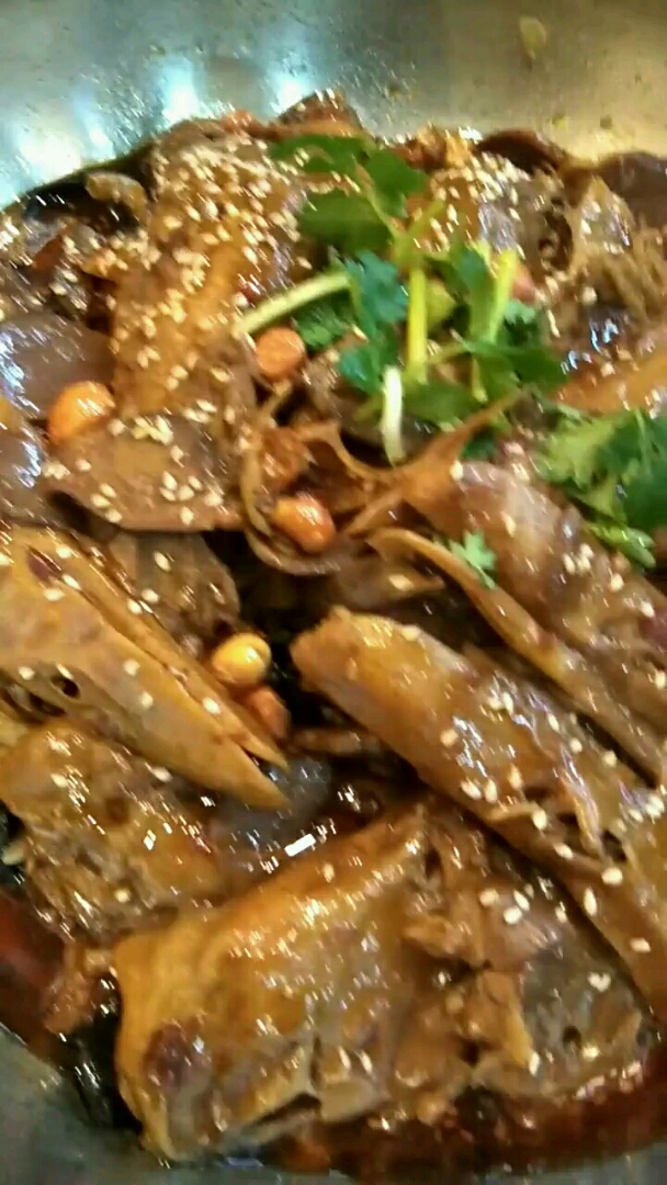 干锅鸭头(不能吃辣,只能吃微辣的了)