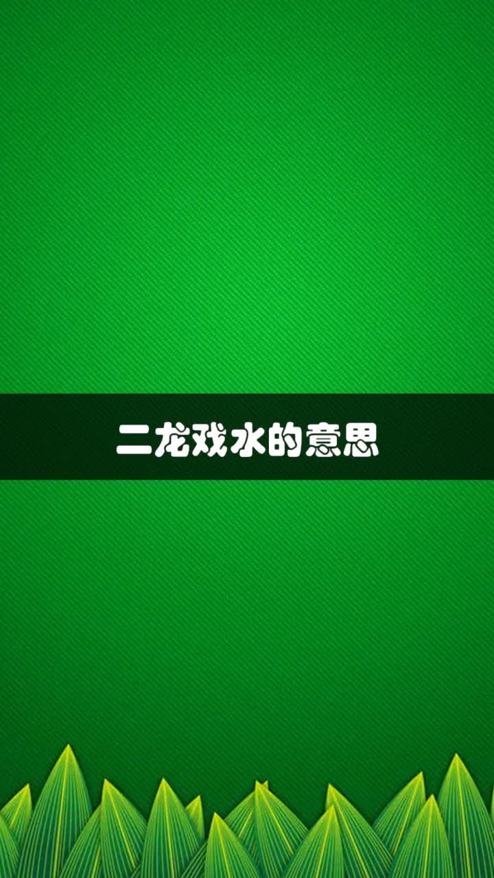 二龙戏水的意思