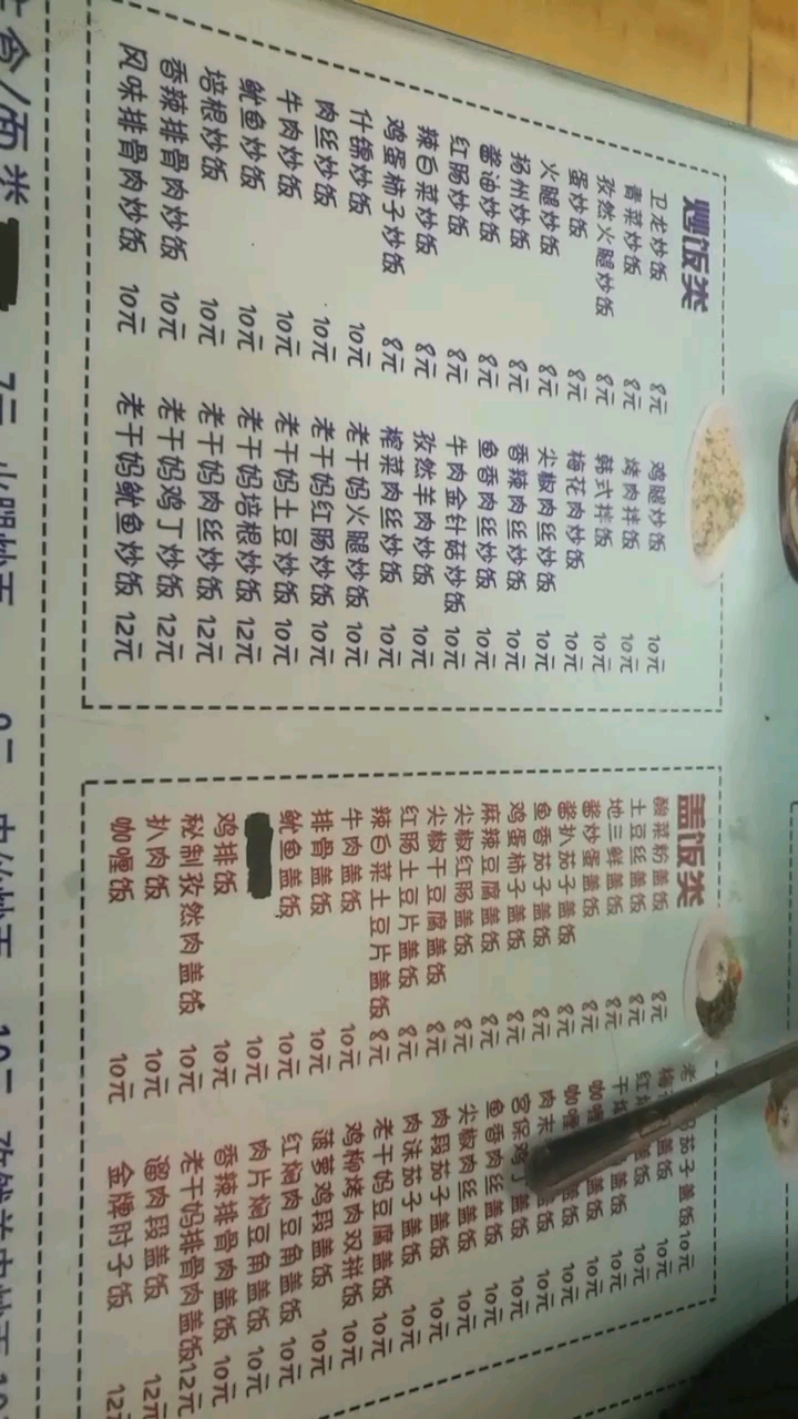 学校的午餐,价格真的很实惠