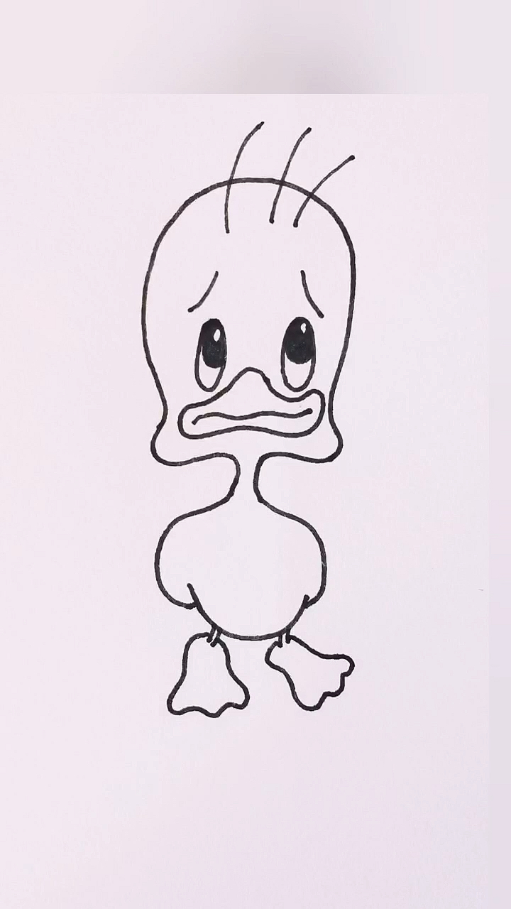#宅在家十四天挑战#学画丑小鸭