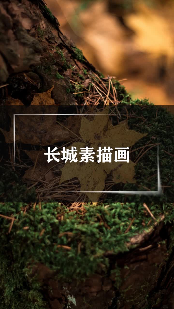 长城素描画