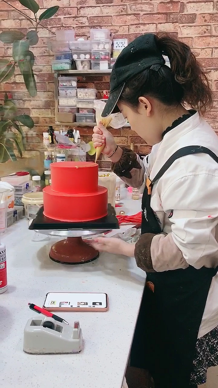 #生日蛋糕#两层祝寿款教程来袭