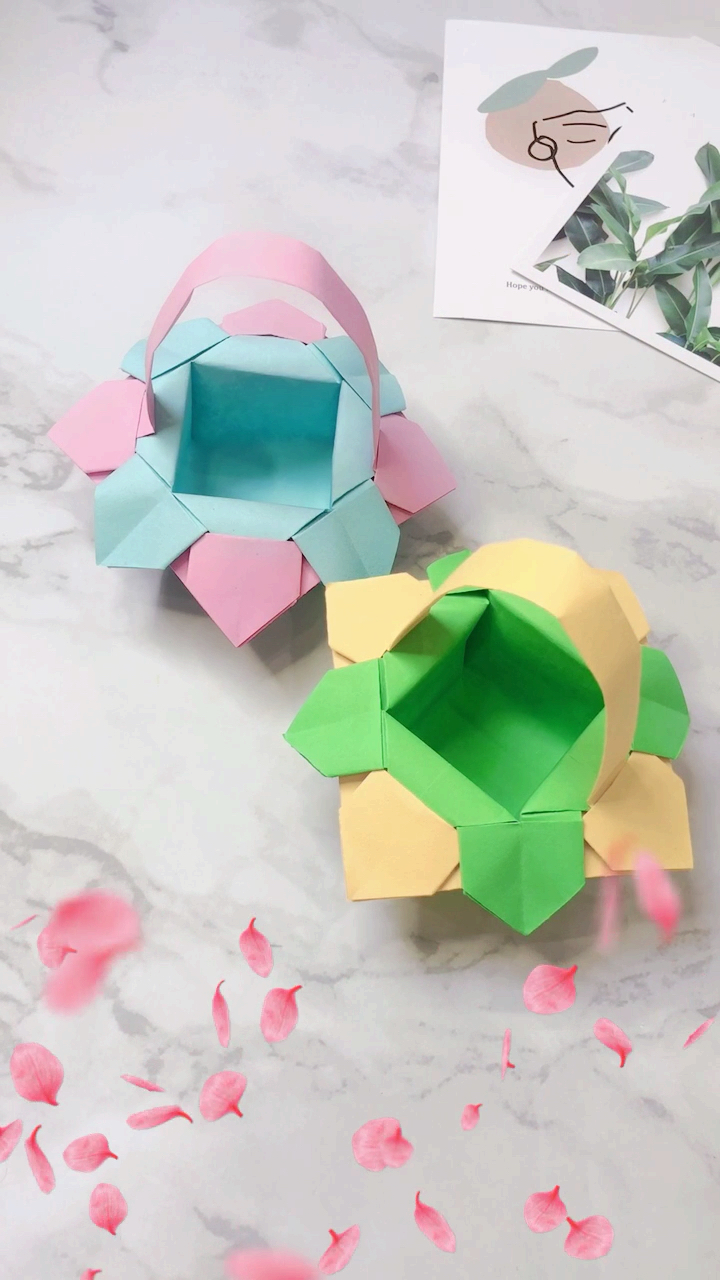 #创意手工DIY#迷你版小花篮