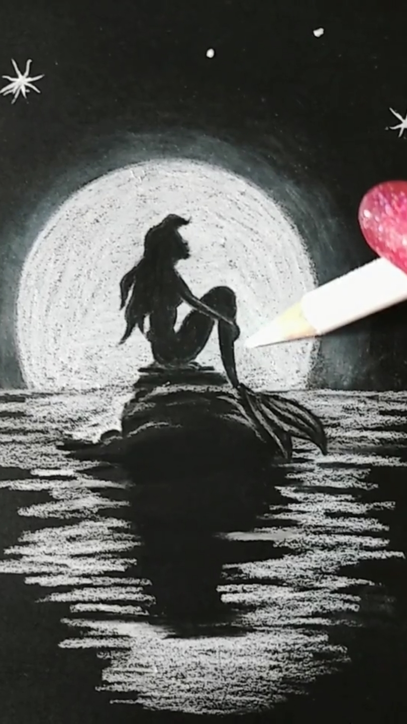 #画画原来如此简单#教你画美人鱼,简单易学